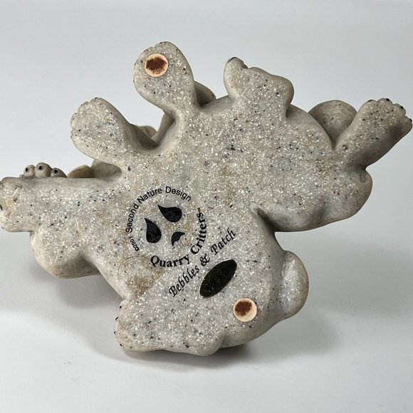 Vtg Quarry Critters Pebbles Patch Dogs Figurine 2001 Second Nature Collectible - Picture 6 of 9